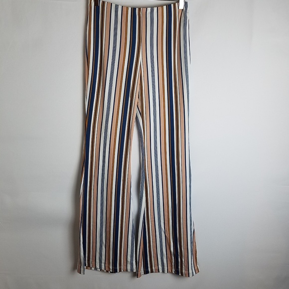 3/$25 TALL FLARE PANTS in MULTI-STRIPES - Picture 7 of 8